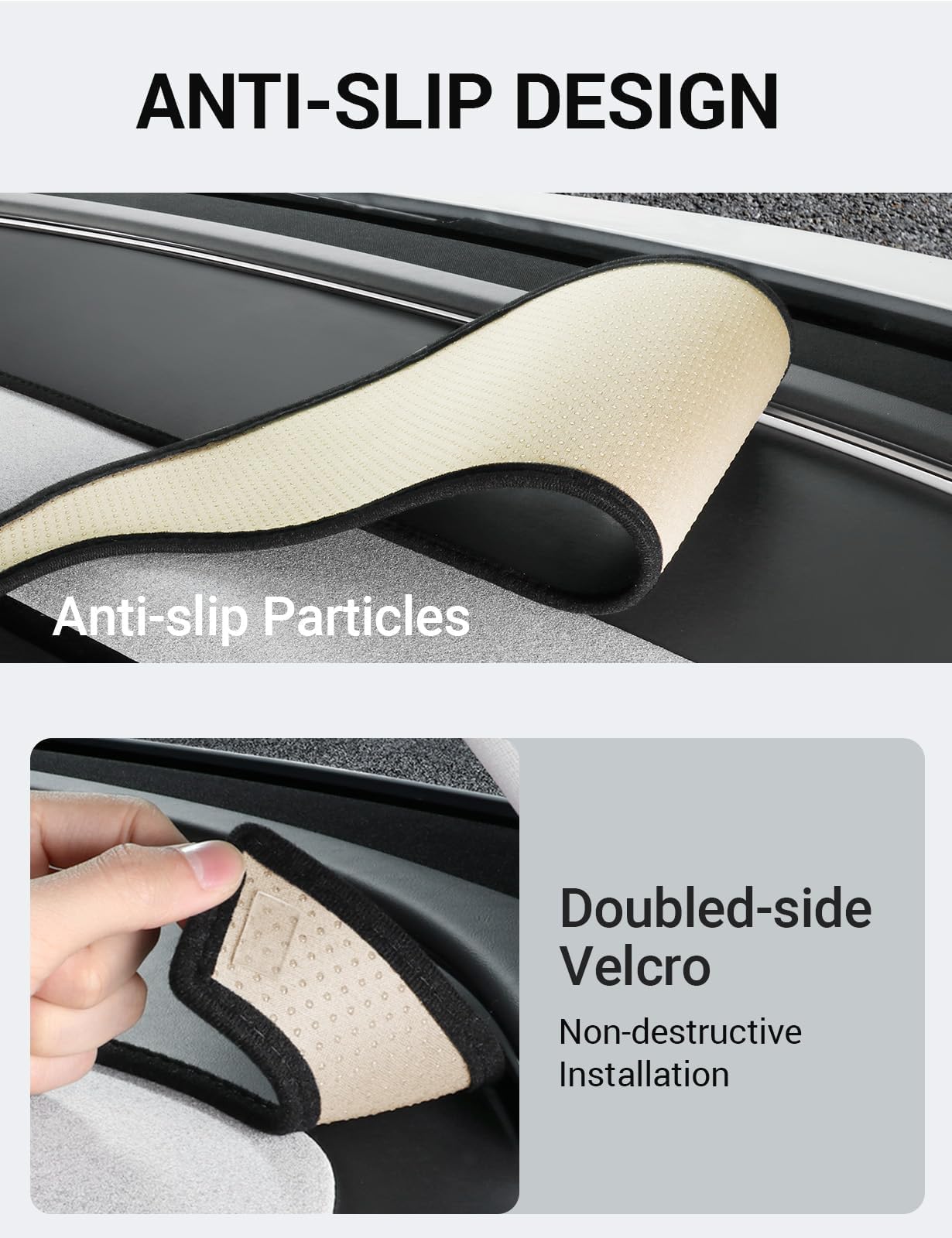 2024-2026 Tesla Model 3 Highland Dashboard Cover - Anti-Glare Leather - Image 4