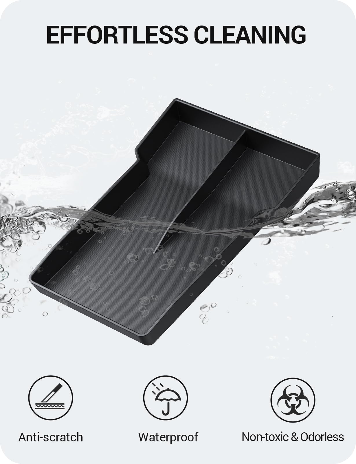 2024-2026 Tesla Model 3 Highland Lower Console Organizer - Bottom Storage - Image 4