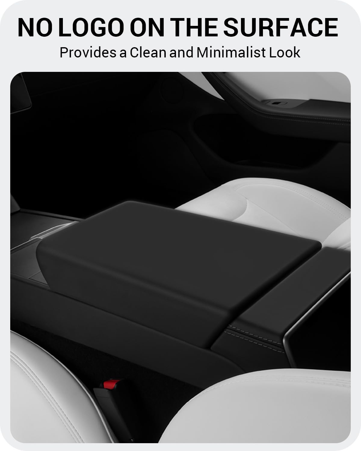 2024-2026 Tesla Model 3 Highland & Model Y Juniper Console Cover - TPU Non-Slip Black - Image 5