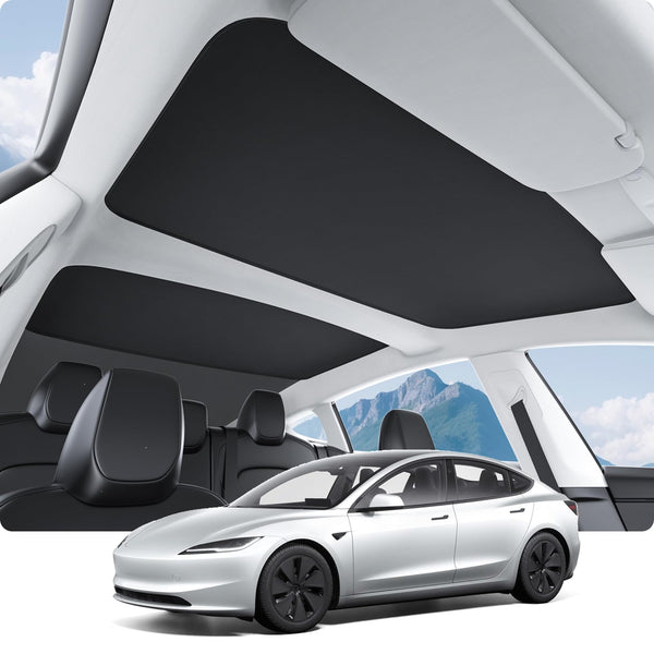 Tesla Model 3 Highland Roof Sunshade Black (2024-2026) | BASENOR