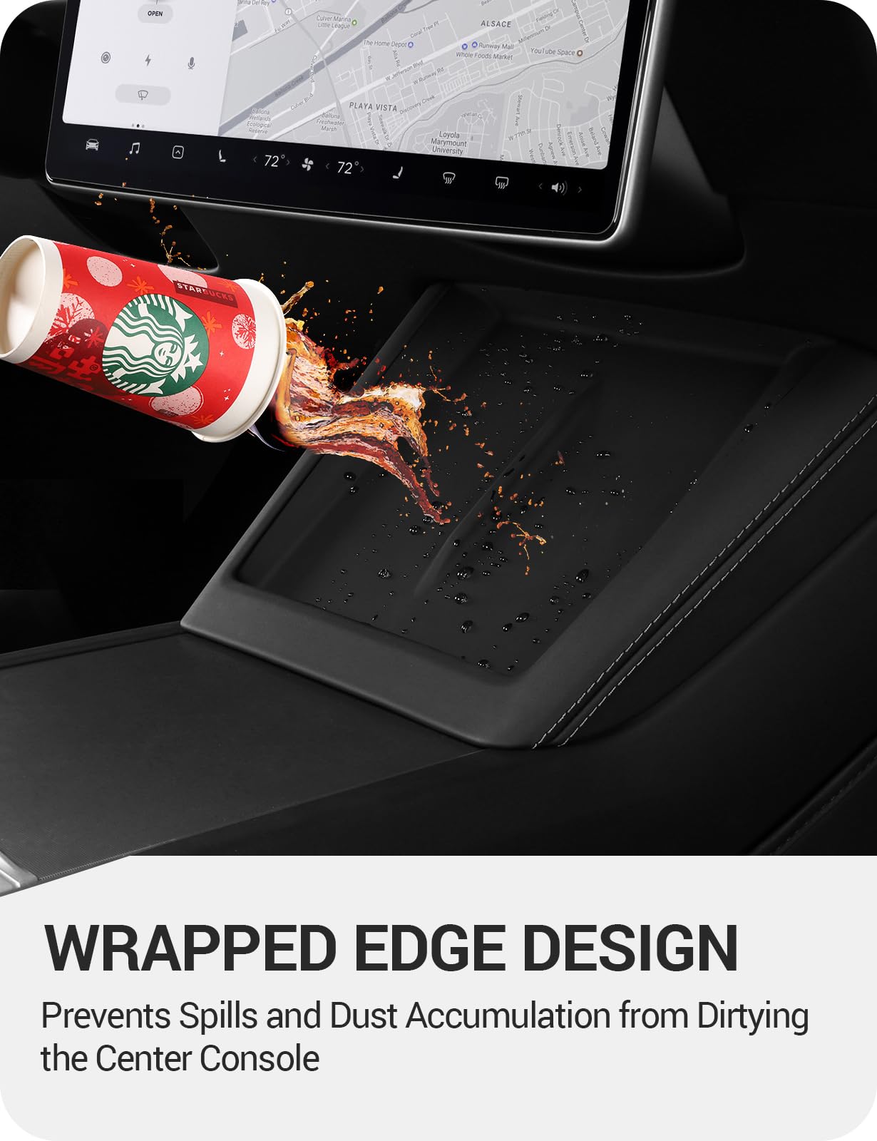 2024-2026 Tesla Model 3 Highland Wireless Charger Mat - Silicone Fast Charging - Image 6