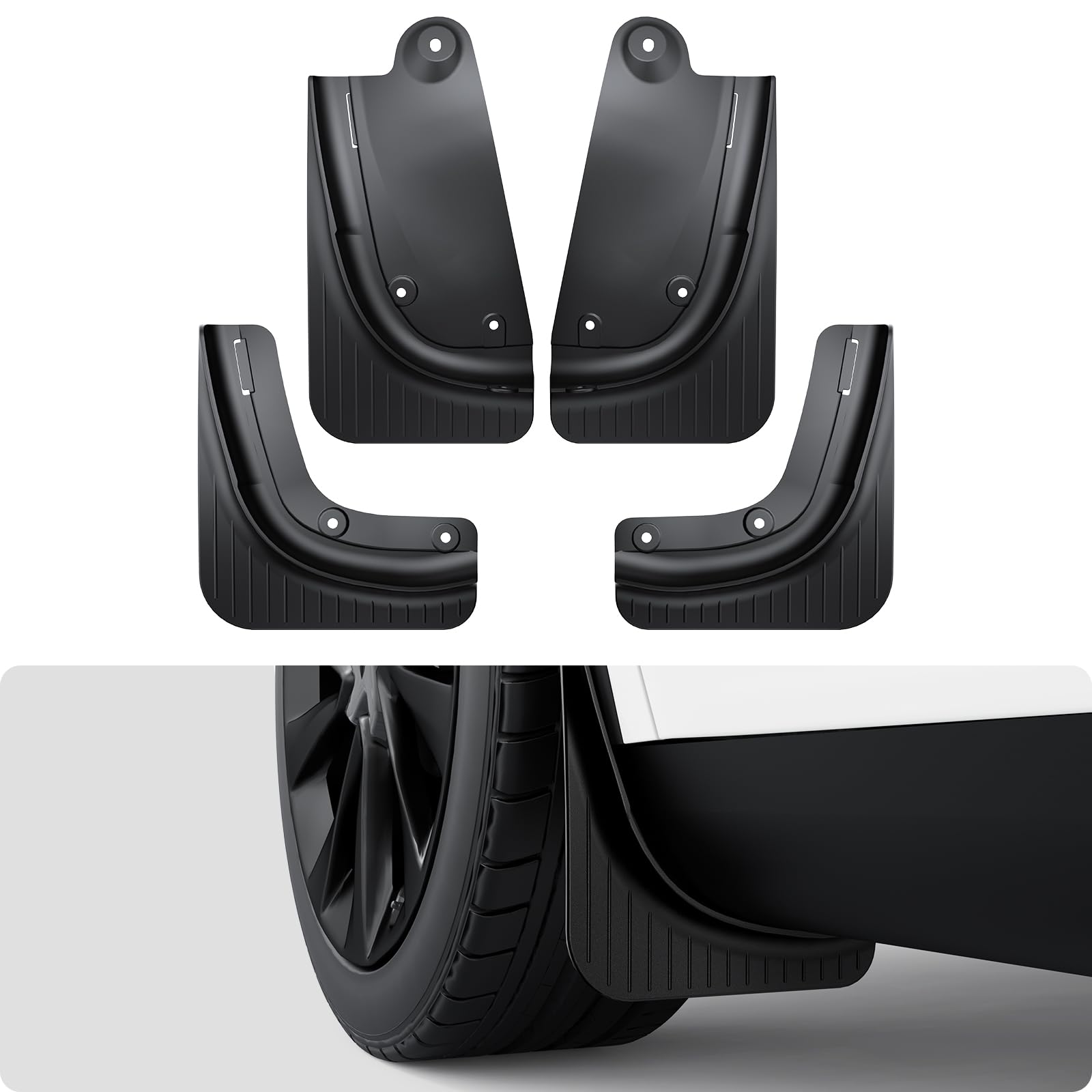 2025-2026 Tesla Model Y Juniper Mud Flaps - TPE Paint Protection 4PCS