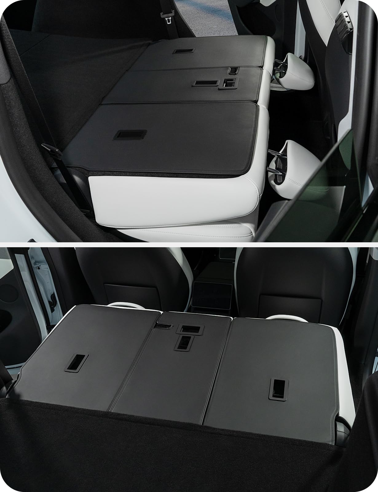 2025-2026 Tesla Model Y Juniper Rear Seat Back Cover - Leather Pet Friendly 3PCS - Image 2