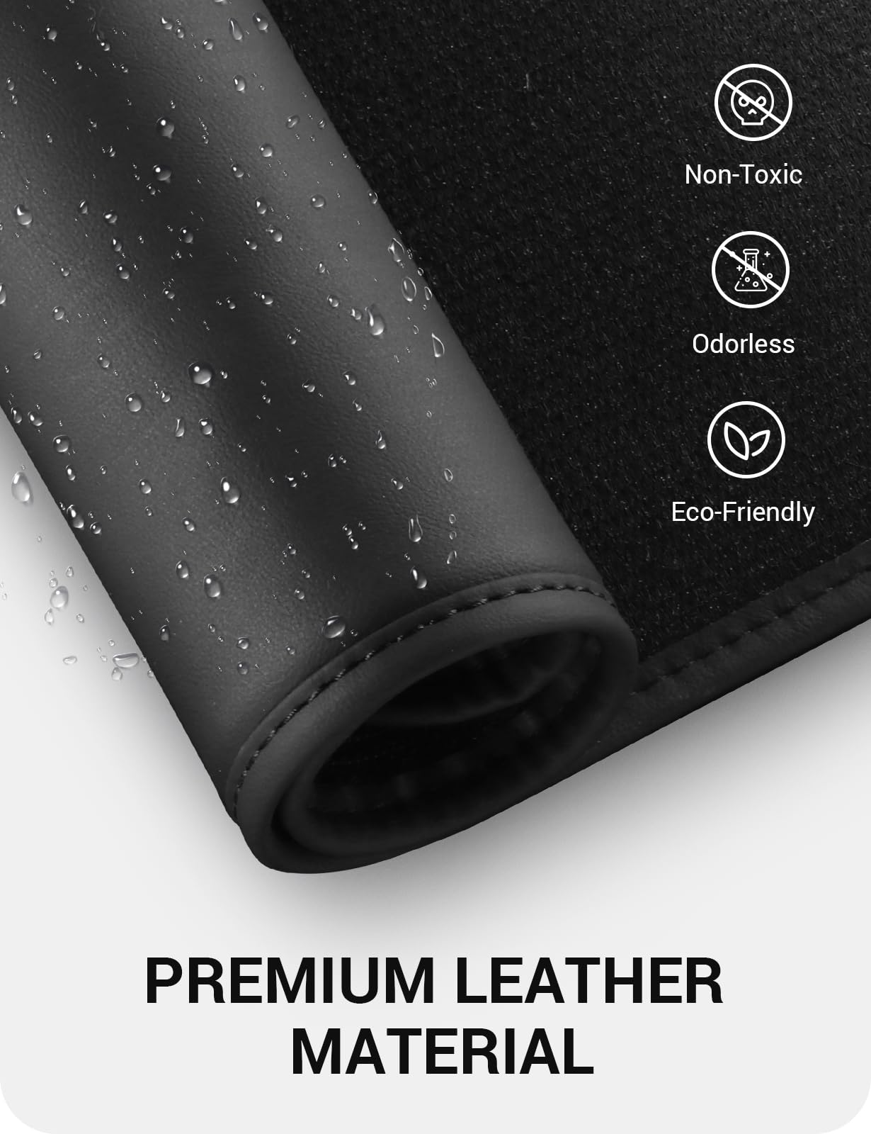 2025-2026 Tesla Model Y Juniper Rear Seat Back Cover - Leather Pet Friendly 3PCS - Image 3