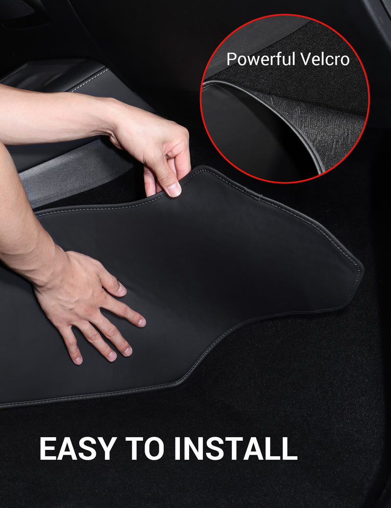 BASENOR Center Console Side Anti-Kick Mats for Tesla Model Y 2020 2021 2022 2023 Waterproof & Dust Resistant Protector Cover Leather Pad Model Y Interior Accessories 2PCS SIF 反查流量词