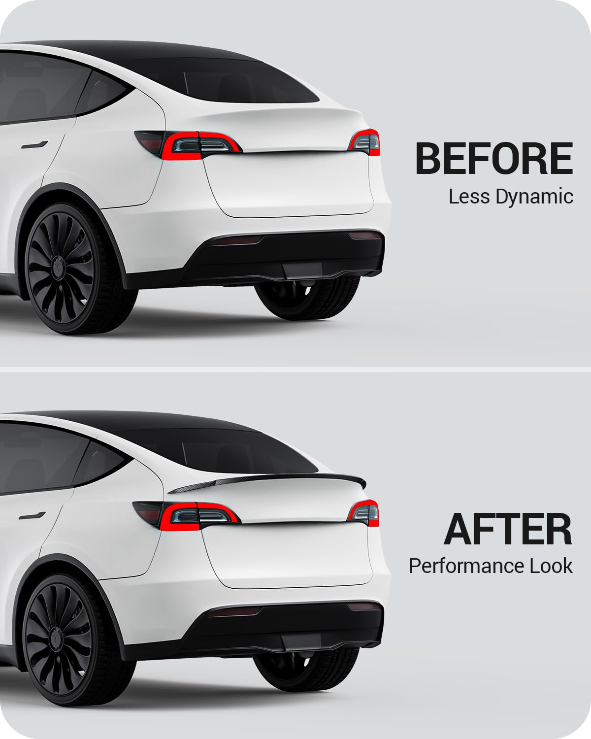 BASENOR Upgrade Tesla Model Y Pro Spoiler ABS Material Rear Spoiler Wing OEM (Matte Carbon Fiber) Rear Trunk Lip Model Y Pro Accessories Custom Fit 2020-2024