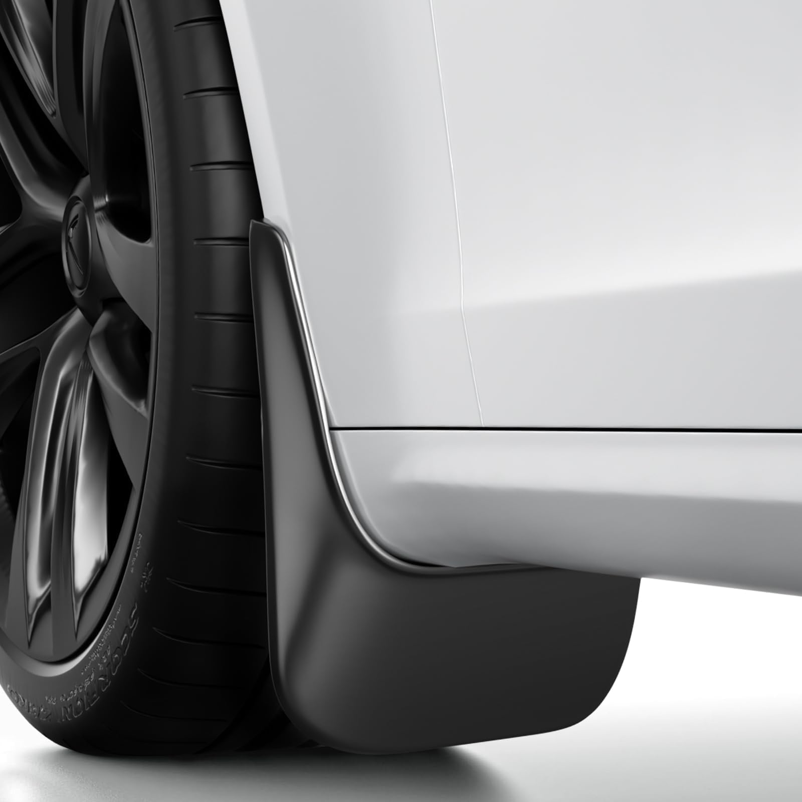 BASENOR Upgraded 2022-2026 Tesla Model S/Model S Plaid Mud Flaps Splash Guards No Drilling No Tape Mudguards All Weather Protector Mudguards for Model S Exterior Accessories (Set of 4)