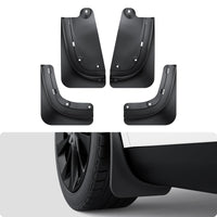 BASENOR 2026 2025 Tesla Model Y Juniper Mud Flaps Splash Guards [No Drilling No Tape] All-Weather Mud Guard, Tire Protector Mudflaps for Model Y Juniper 2025 2026 Exterior Accessories (Set of 4)
