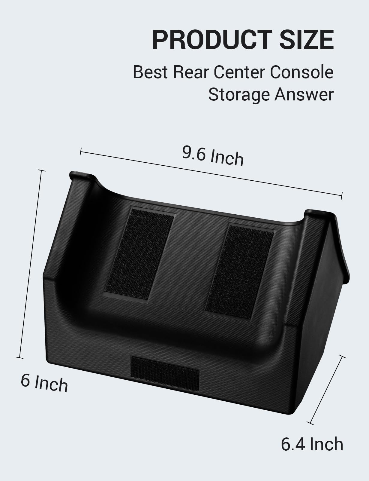 BASENOR 2024 2025 Tesla Model 3 Rear Trash Can Center Console Organizer [Carbon Edition] Backseat Storage Box Rear Middle Bin 2nd Row Seat Organizer for Model 3 Interior Accessories