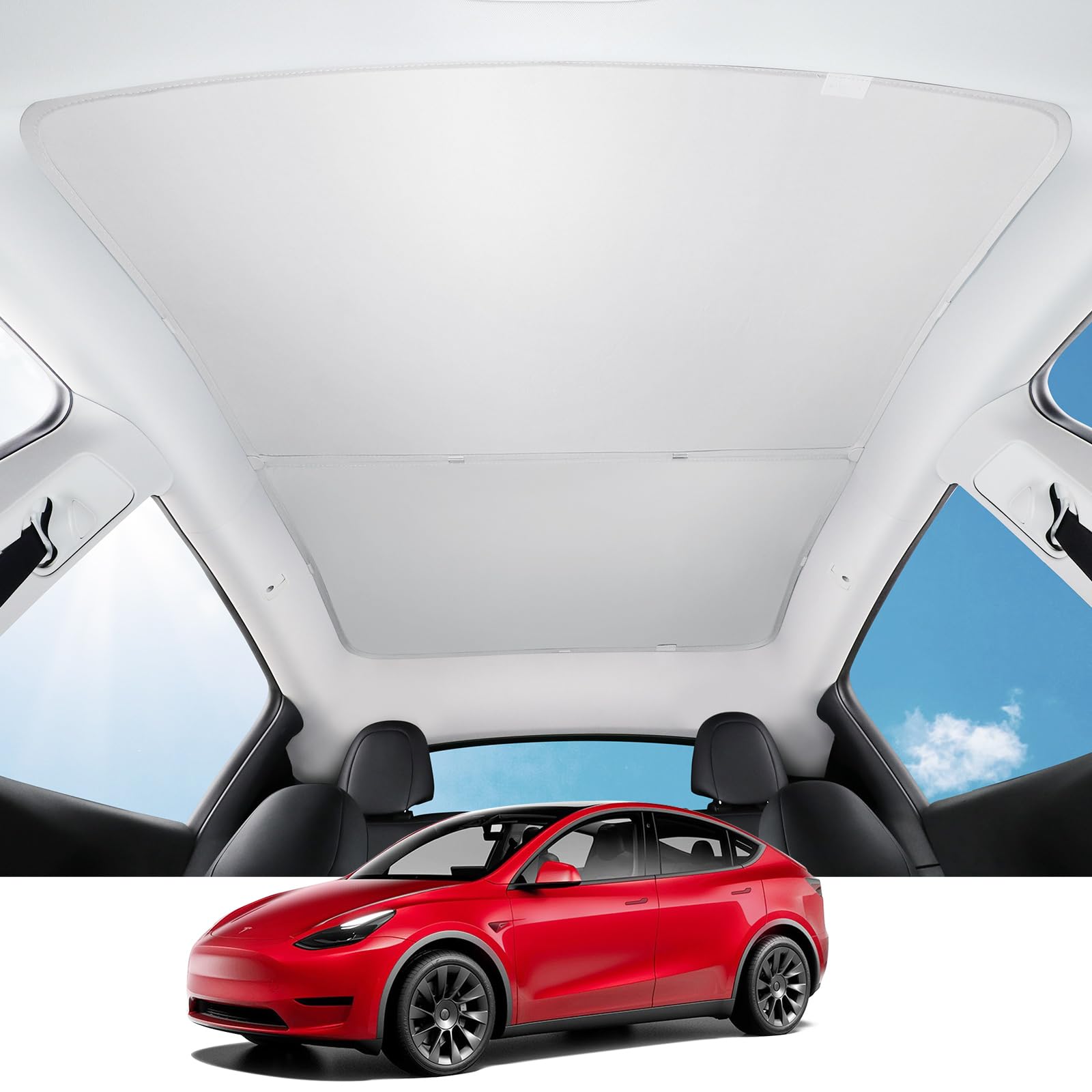 2024 Upgrade Tesla Model Y Zonnescherm Dak Nano Ice-Crystal Coatings