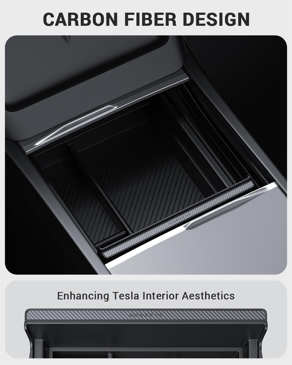 BASENOR Center Console Behind Screen Storage For 2024 2025