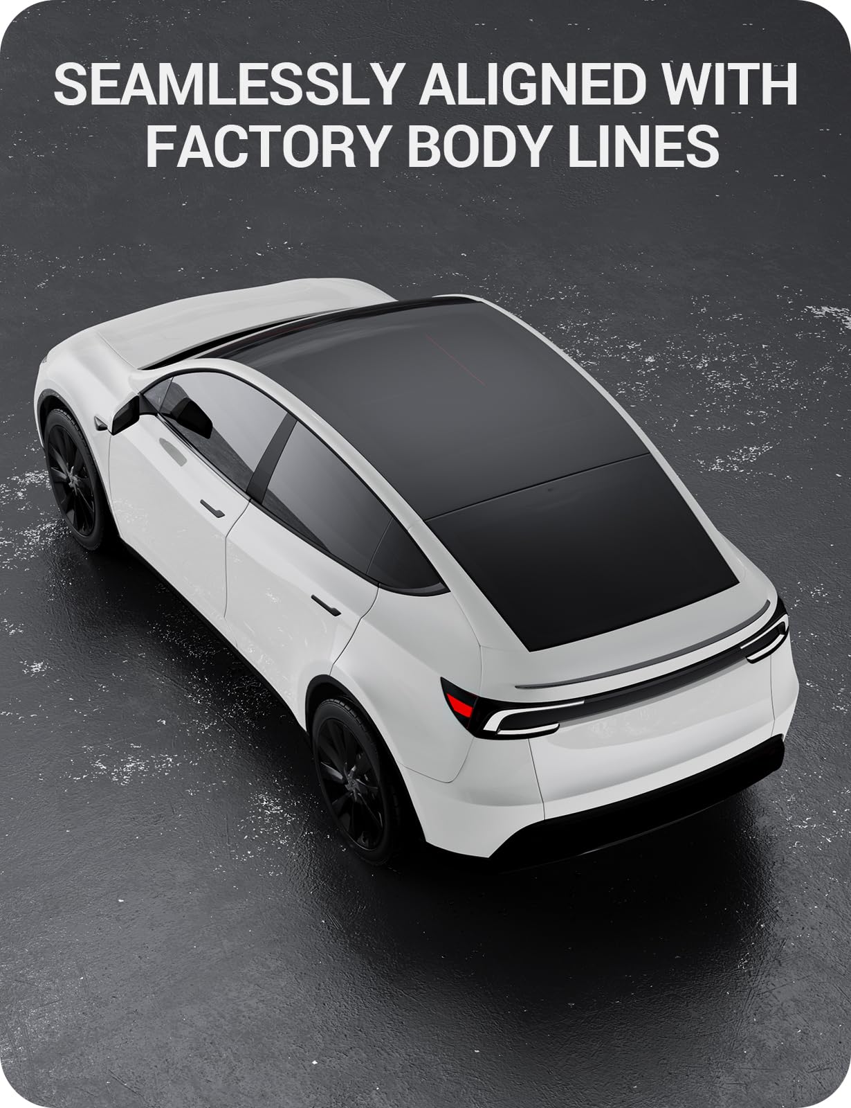 BASENOR 2025 2026 Tesla Model Y Rear Spoiler Wing ABS OEM Rear Trunk Lip Sporty Appearance Model Y Juniper Exterior Accessories Matte Carbon Fiber