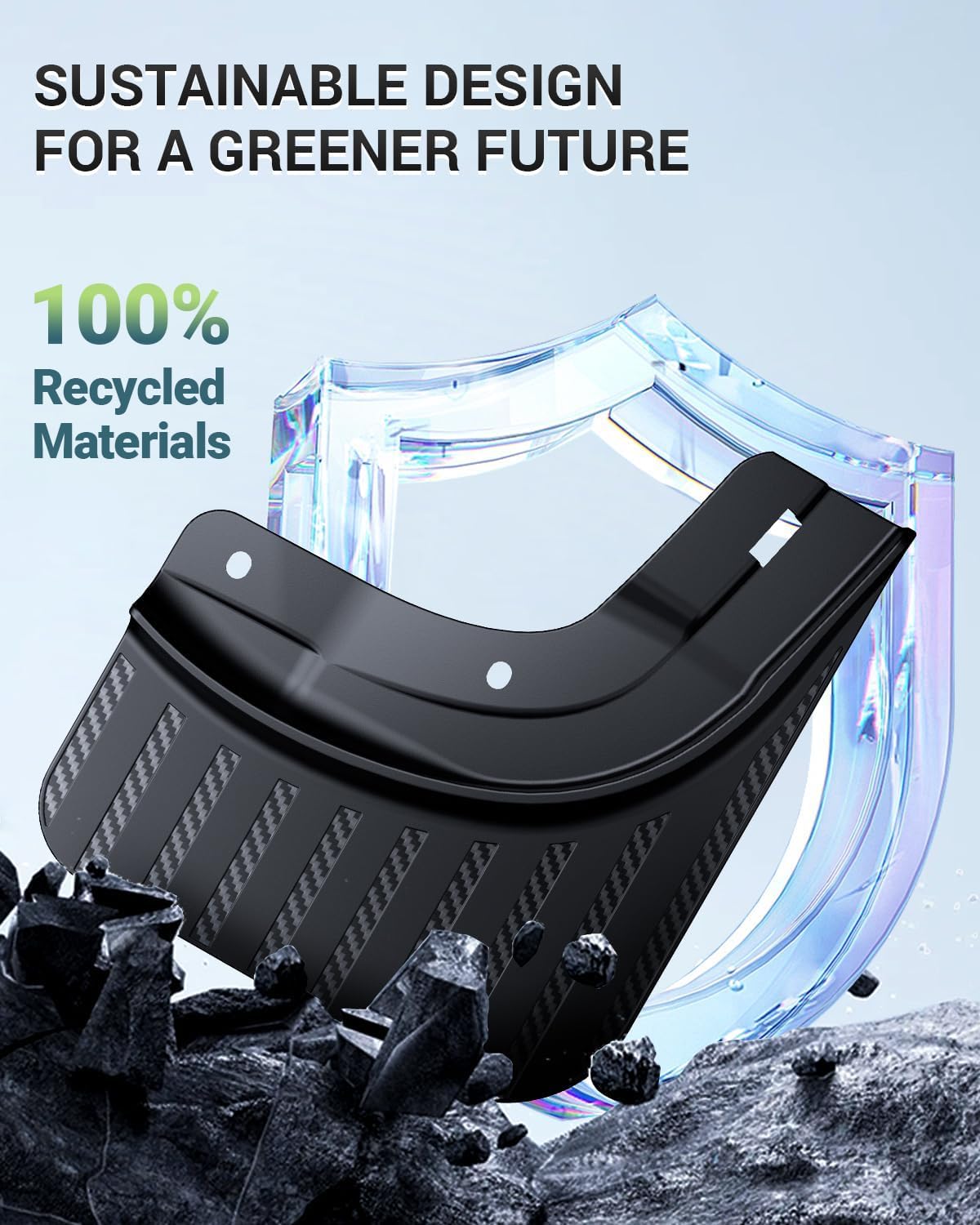 BASENOR New Version Tesla Model Y Mud Flaps Fenders [No Drilling No Tape] [10X Stronger] All Weather Tire Protector Splash Guards Mudflaps for Tesla Exterior Accessories