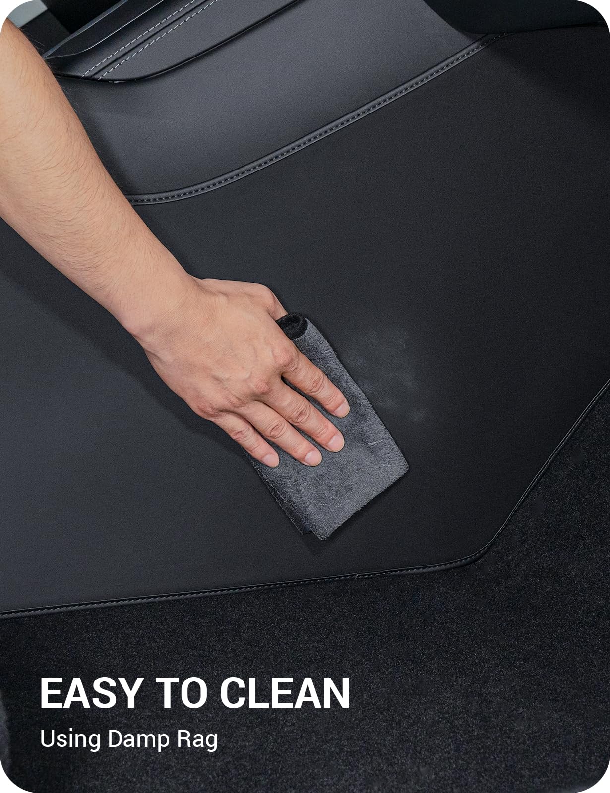 BASENOR 2025 2026 Tesla Model Y Center Console Side Anti-Kick Mats, Waterproof & Dust Resistant Protector Cover Front Seat for Model Y Juniper (Standard, Premium & Performance) Accessories 2PCS