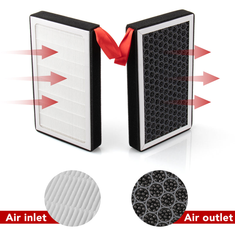 Carwiner Cabin Air Filter 2PCS for Tesla Model 3 Model Y with Activated  Carbon, HEPA Air Intake Filter Accessories Replacement