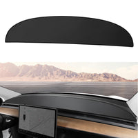 BASENOR 2025 Upgraded Tesla Model Y Dashboard Cover [Anti-Glare] Dashboard Pad Dustproof Sun Protection [Leather] Dash Mat Fit 2020-2025 Model Y Interior Accessories Black