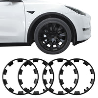 BASENOR 2020-2025 Tesla Model Y 20 Inch Wheel Rim Protector ABS Rim Guard Rim Hubcap Cover Car Protection Tire Trim Rings for Model Y Exterior Accessories
