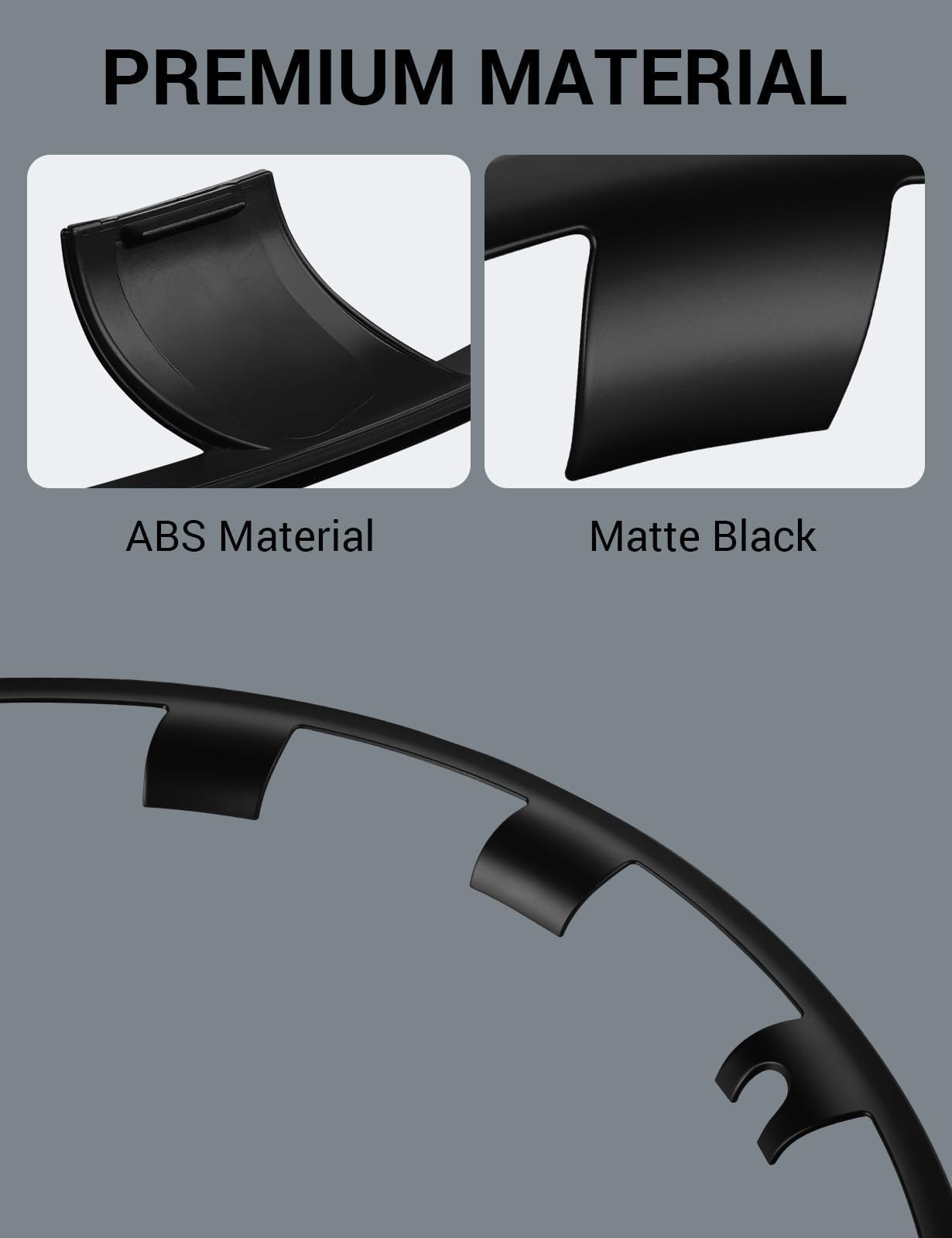 BASENOR Tesla Model Y 21 Inch Wheel Rim Protector ABS Rim Guard Hubcap Curb Rash Cover Car Protection Tire Trim Rings for Model Y Exterior Accessories - Image 3