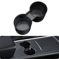 2021-2024 Tesla Model Y/3 Cup Holder Insert - Carbon Edition, Fit Trenta (Not for 2024-2026 M3) | BASENOR