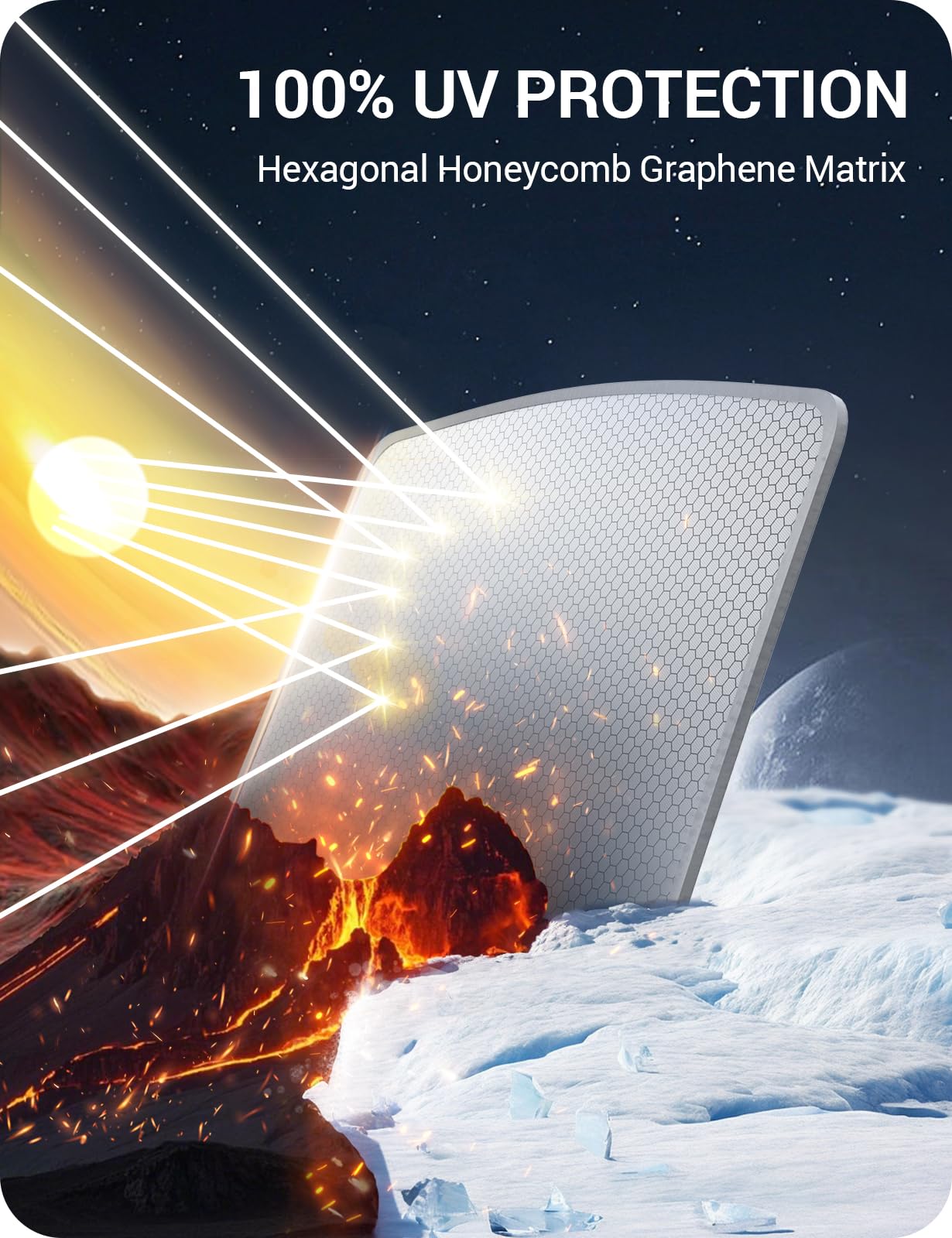 BASENOR Upgraded Tesla Model Y Sunshade Roof, [Nano Ice-Crystal Coatings] Heat Insulation Glass Roof Shade, Top Window Retractable Sun Protection, Sunroof Blocking Cover for Model Y 2020-2024 Gray - Image 9