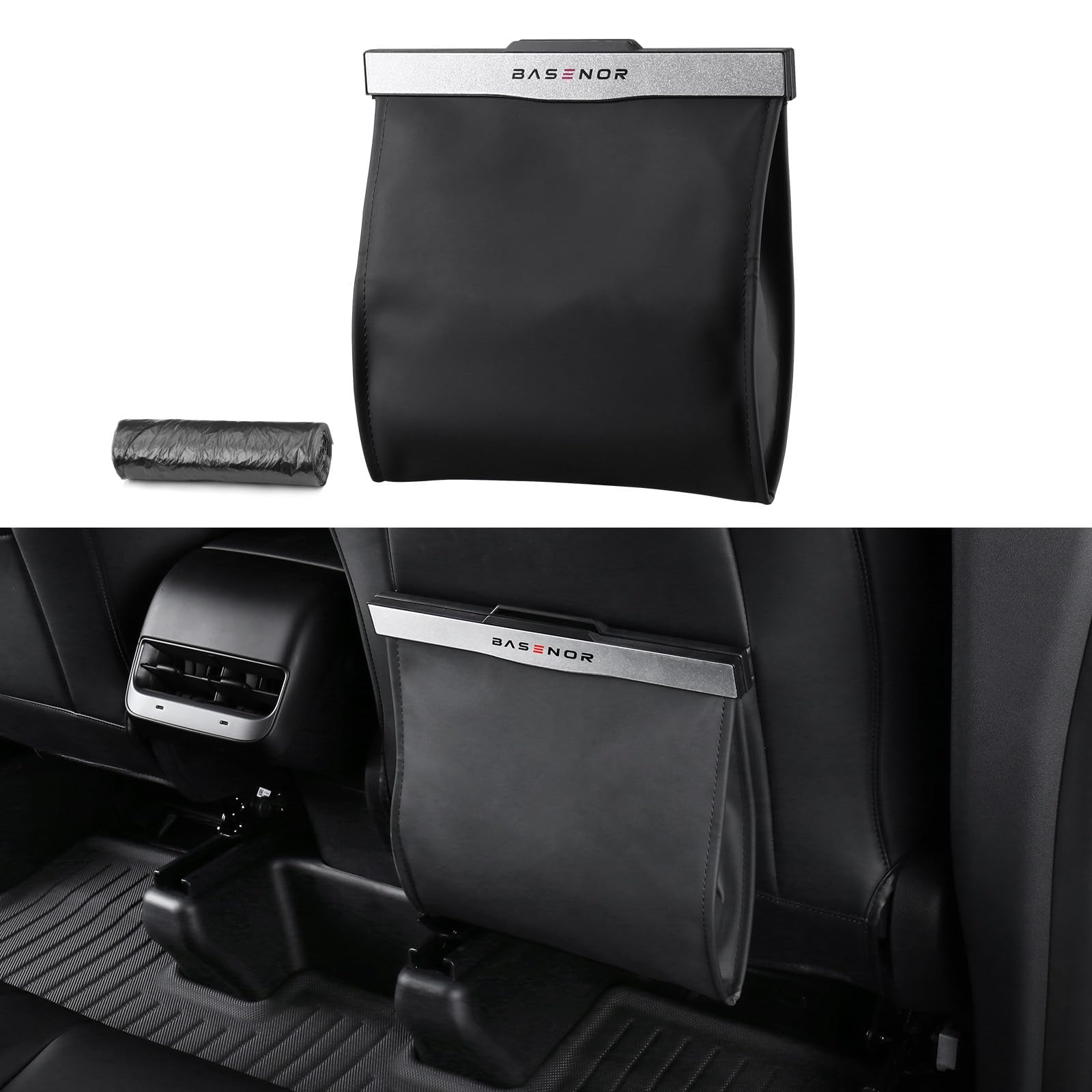 Tesla Model 3/Y/S/X & Cybertruck Trash Can (2017-2026) - Magnetic LED