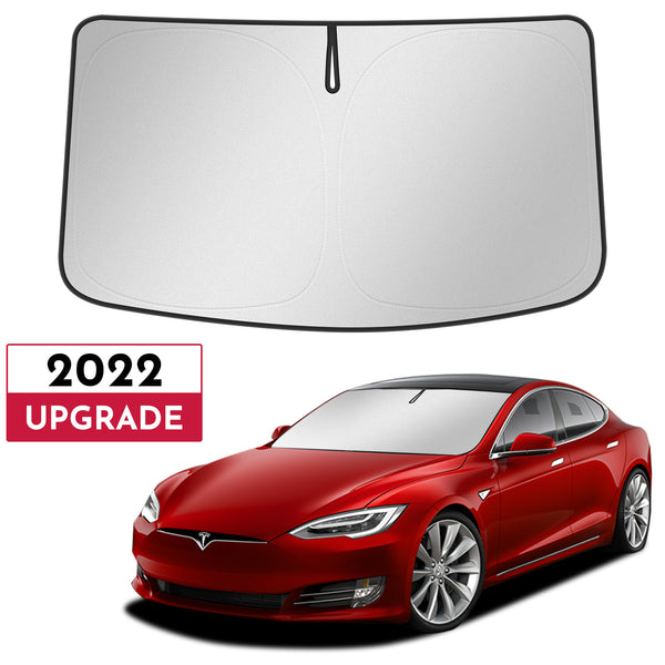 BASENOR Windshield Sunshade for 2023 2022 2021 Tesla Model S