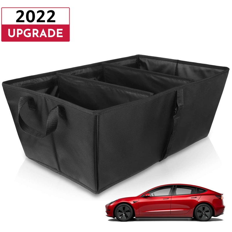 Bomely Fit Tesla Model 3 Trunk Organizer Rear Trunk Storage Box