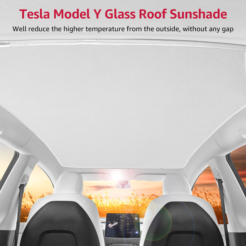 BASENOR Glass Roof Sunshade (Set of 2) for 2020-2023 Tesla Model Y