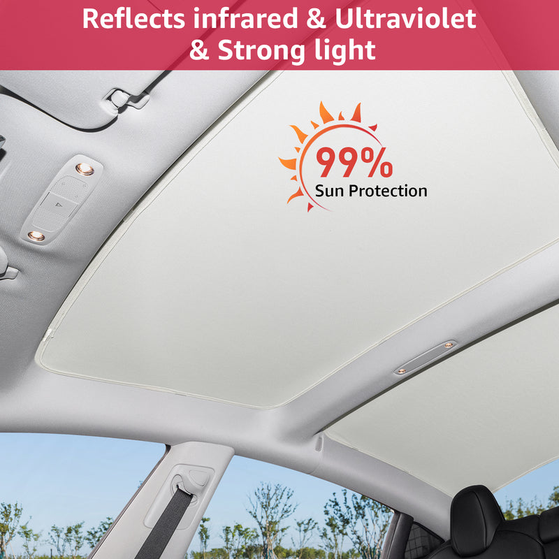 BASENOR for 2016-2024 Tesla Model Y Model 3 Windshield Sunshade Folding  Front Window Sun Shade Cover Heat Protection Visor