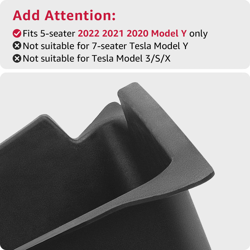 BASENOR Trunk Organizer Storage Bins with Lip for Tesla Model Y（Set of 2）