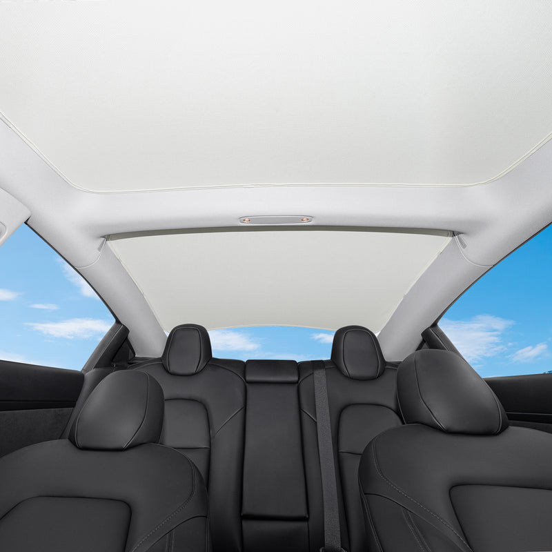 BASENOR Front & Rear Glass Roof Sunshades (Set of 4 ) for 2023 2022 2021 Tesla Model 3