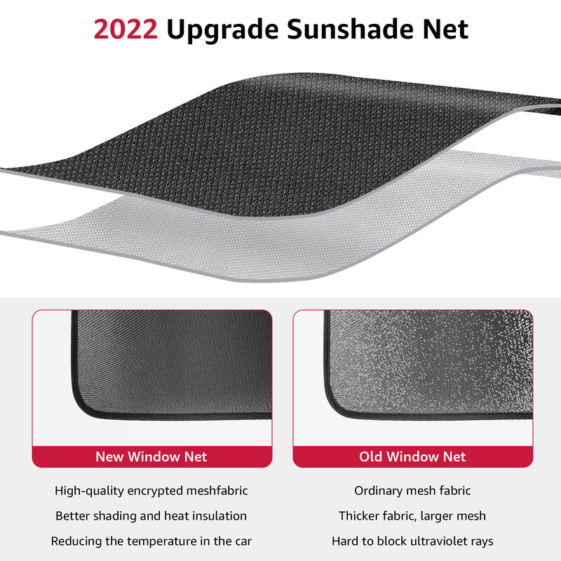 BASENOR Glass Roof Sunshade (Set of 2) for 2020-2023 Tesla Model Y
