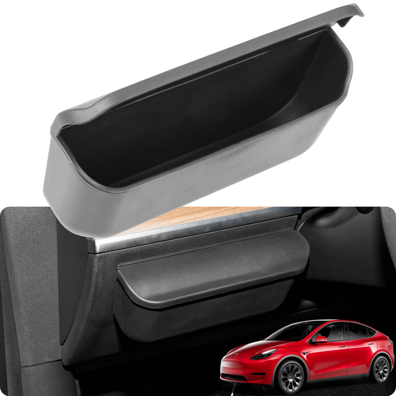 Basenor Tesla Model 3 Model Y Model S Model X Sunglasses Holder Center  Console Organizer Silicone Steering Wheel Side Storage Box Glasses Case Key