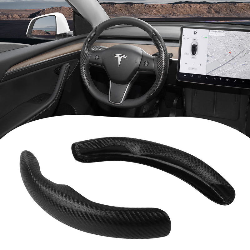 BASENOR Tesla Model 3 Model Y Steering Wheel Cover Steering Wheel Wrap Protector Anti-Slip Interior Accessories