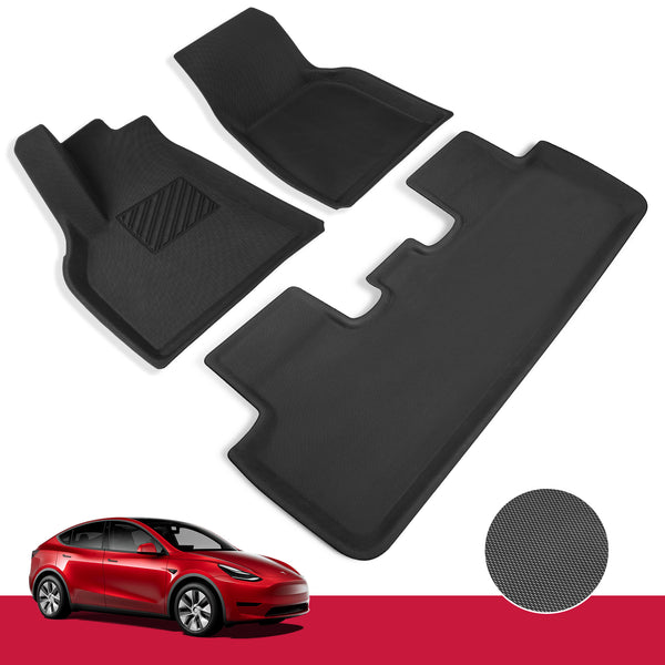 BASENOR Tesla Model Y Floor Mats 3D All-Protection Waterproof