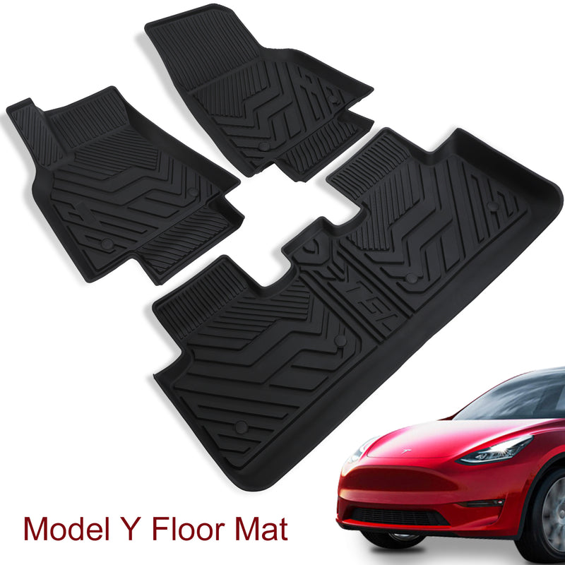 2020-2024 Tesla Model Y Floor Mats Full Set