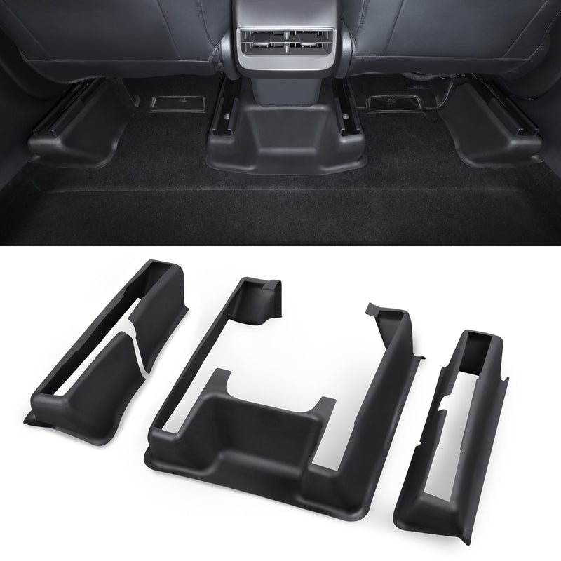 Basenor Tesla Model Y Underseat Protector TPE Seat Slide Rail Pad Cove