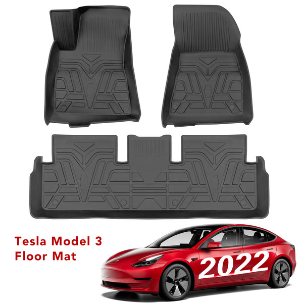 Basenor Tesla Model 3 Floor Mat TPE Full Set Mats