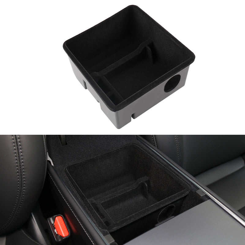 For Tesla Model 3 auto Accessories Car Central Armrest Storage Box Black  Auto
