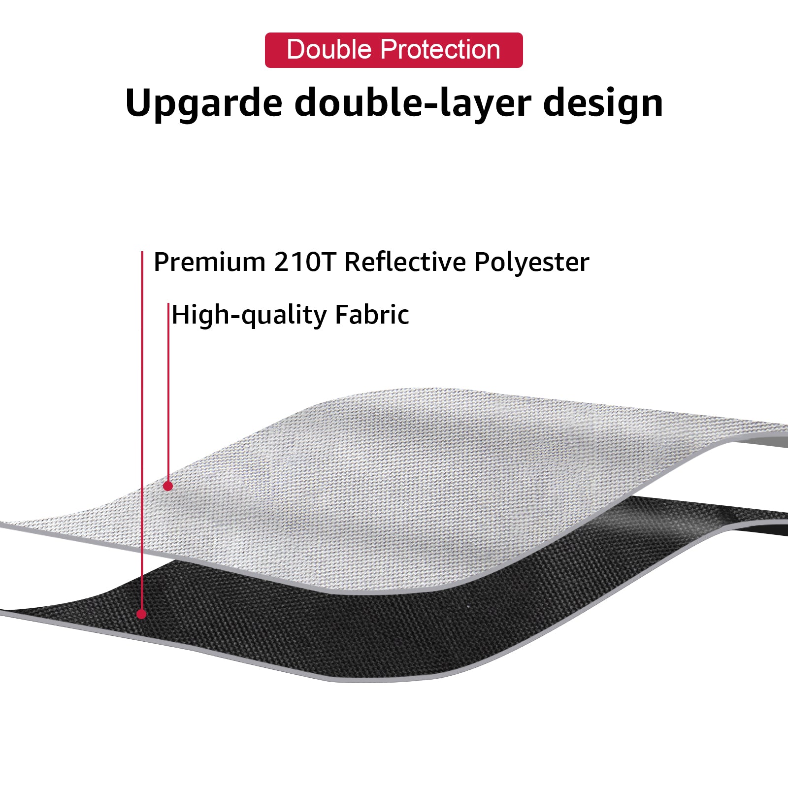 2017-2026 Tesla Model 3 & Model Y Windshield Sunshade - Foldable Silver Reflective - Image 4