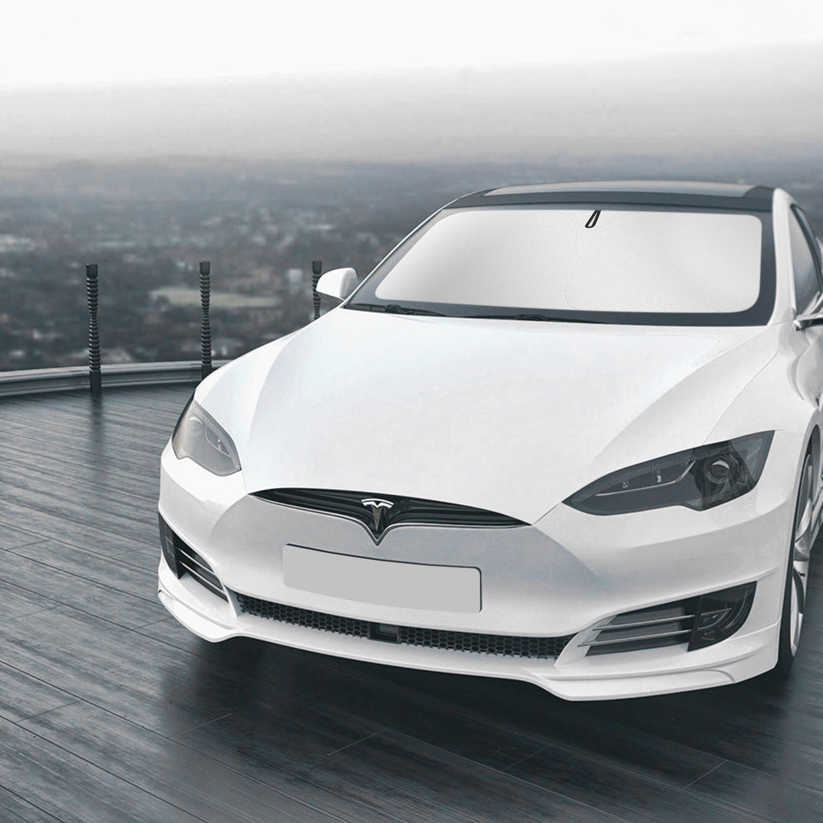 2021-2026 Tesla Model S Windshield Sunshade - UV Protection Foldable - Image 9