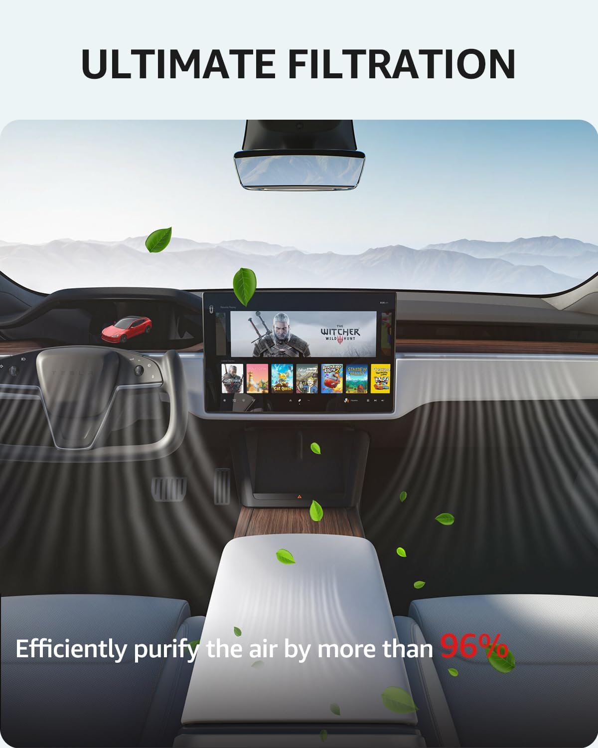 2022-2026 Tesla Model S/X Cabin Air Filter - Activated Carbon - Image 3