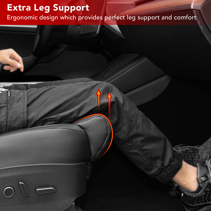 BASENOR Leather Front and Rear Seat Cushions for 2020-2023 Tesla Model Y