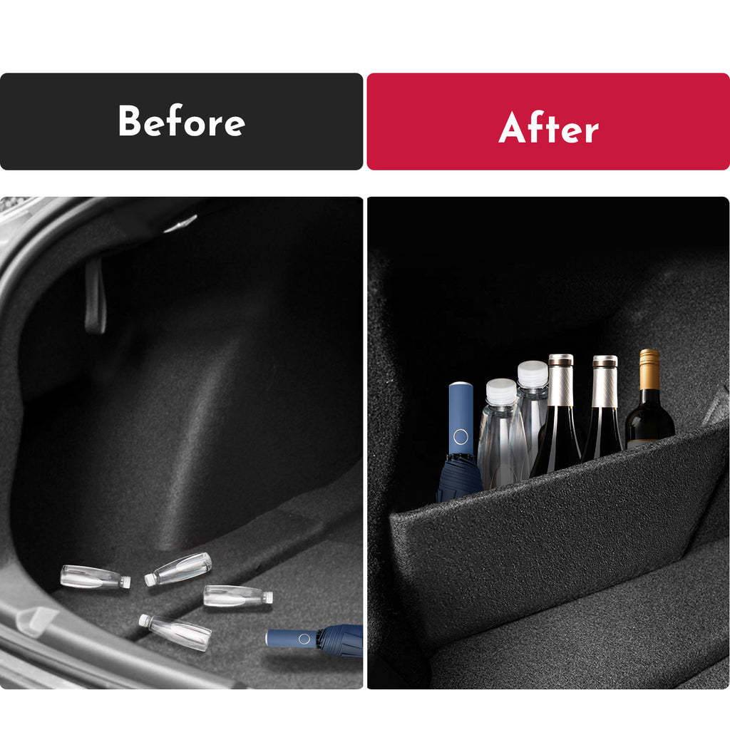 BASENOR Tesla Model 3 Rear Trunk Organizer Side Divider Accessories