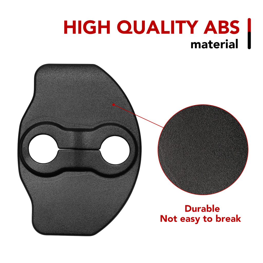 6 Pcs Matte Black Door Lock Protective Shell Tesla Model 3 Door Lock Cover  Protector Model Y Accessories - Auto Fastener & Clip - AliExpress