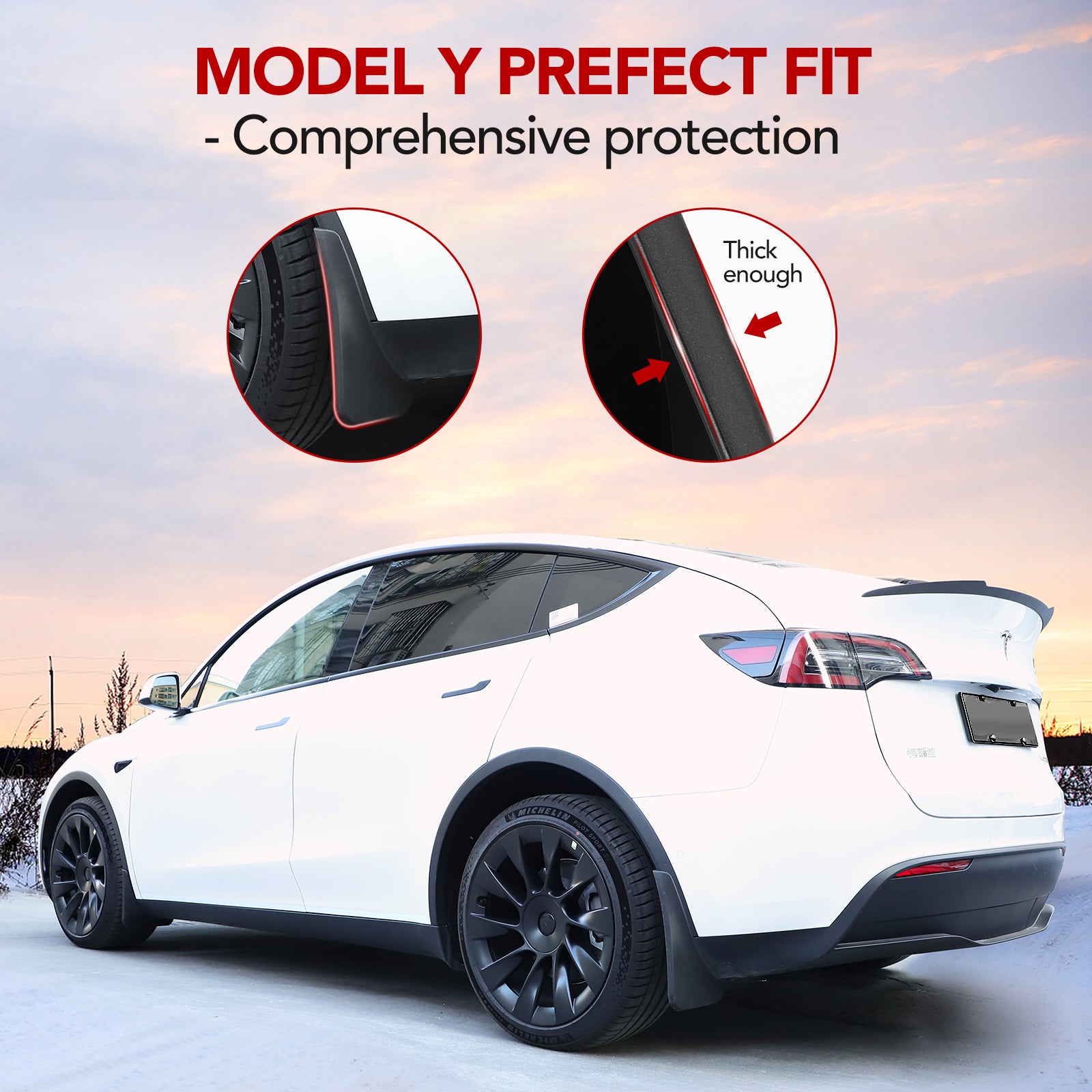 Best tesla model y mud flaps hotsell