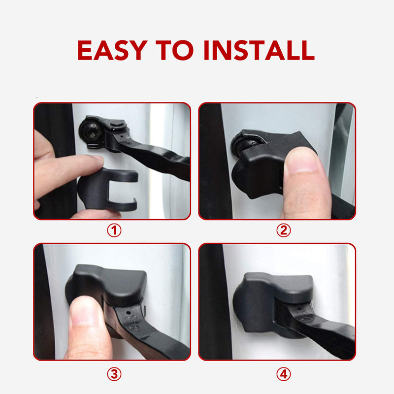 Basenor Door Lock Cover (Set of 8) for Tesla Model 3 Model Y