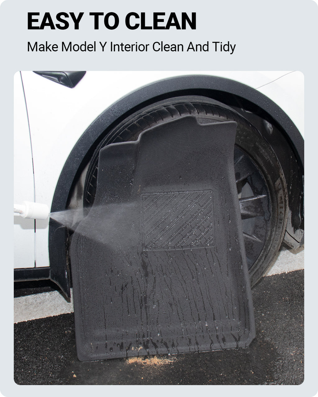 Tesla Model Y Floor Mats 3D Full Set Liners Anti-Slip Waterproof