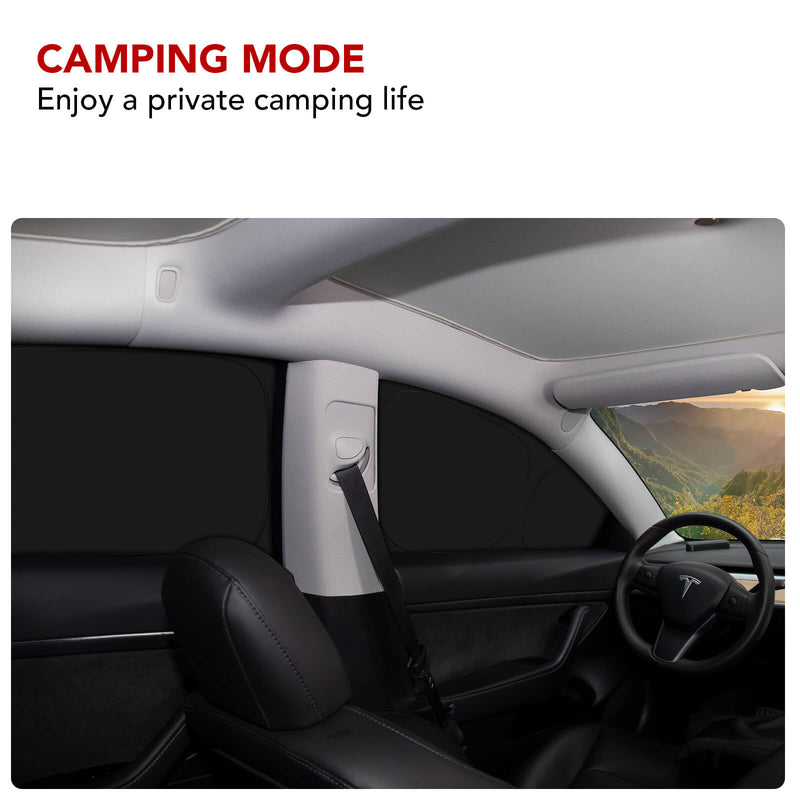 for Tesla Model 3 Side Window Sunshade - 6 Pieces Camping Privacy Shade  Set, Upgraded 4 Layers UV Blocker Car Window Sun Shade for Model 3  Accessories