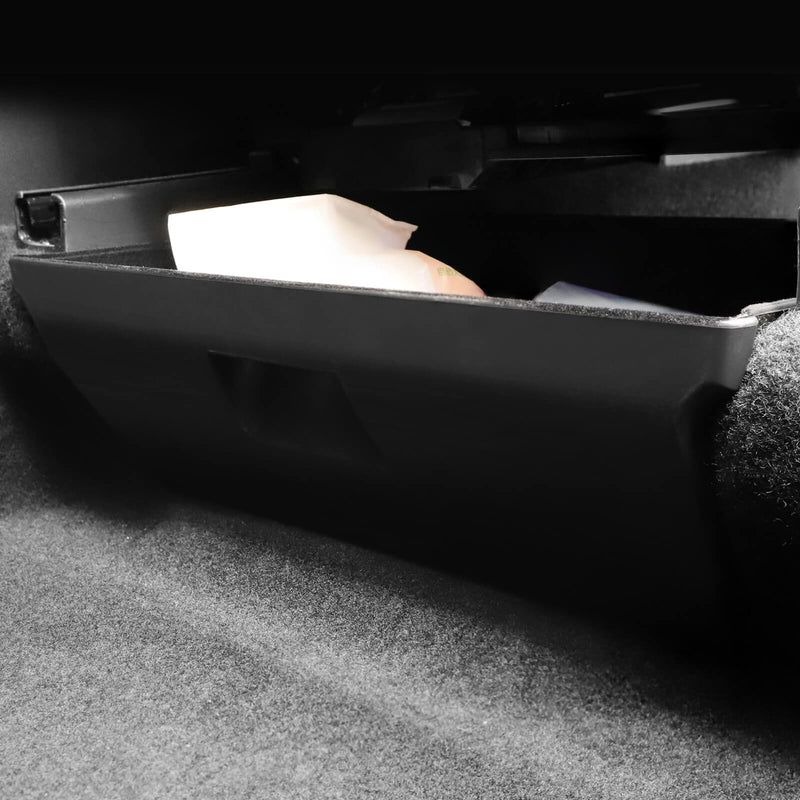 GetUSCart- Bomely Fit Tesla Model Y Under Seat Storage Box Organizer Tray  ABS Flocking Storage Box For Tesla Model Y Accessoies 2020 2021(Under Front  Seat ABS Box)
